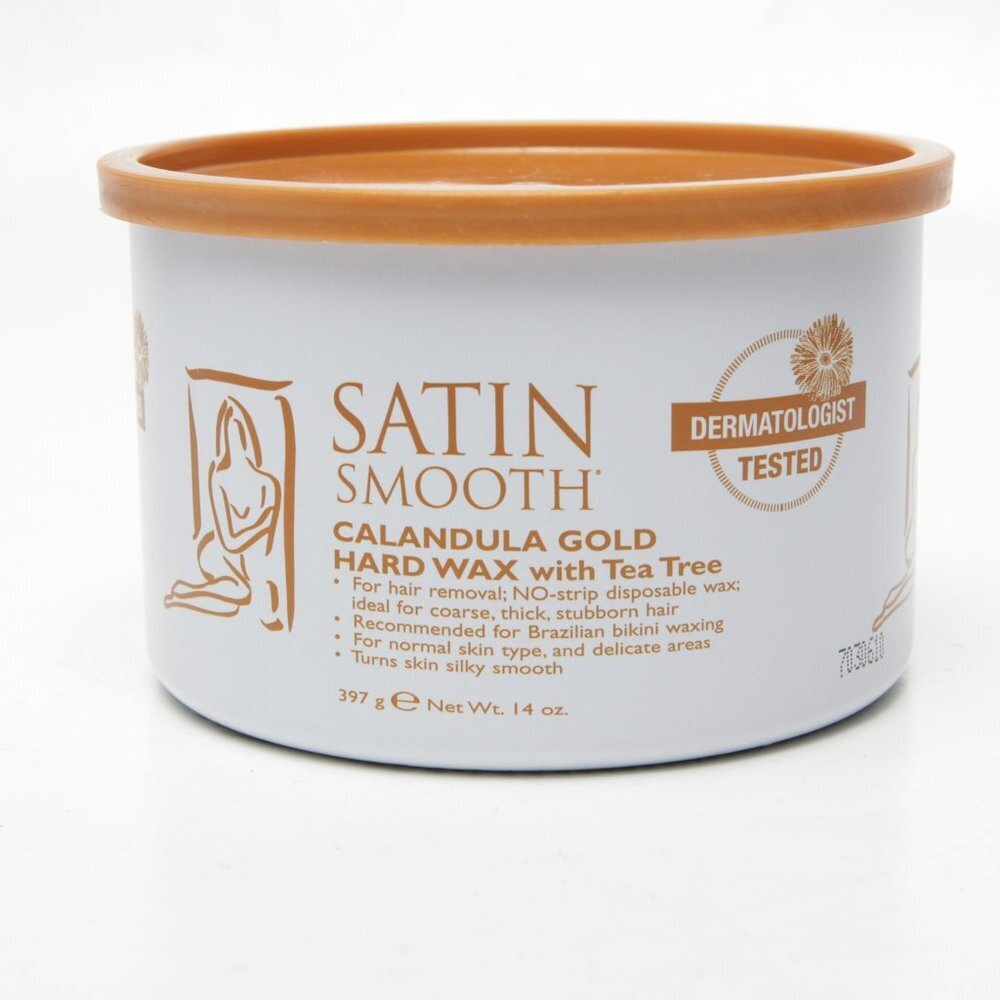 Satin Smooth Calandula Hard Wax with Tea Tree Oil Hair Removal